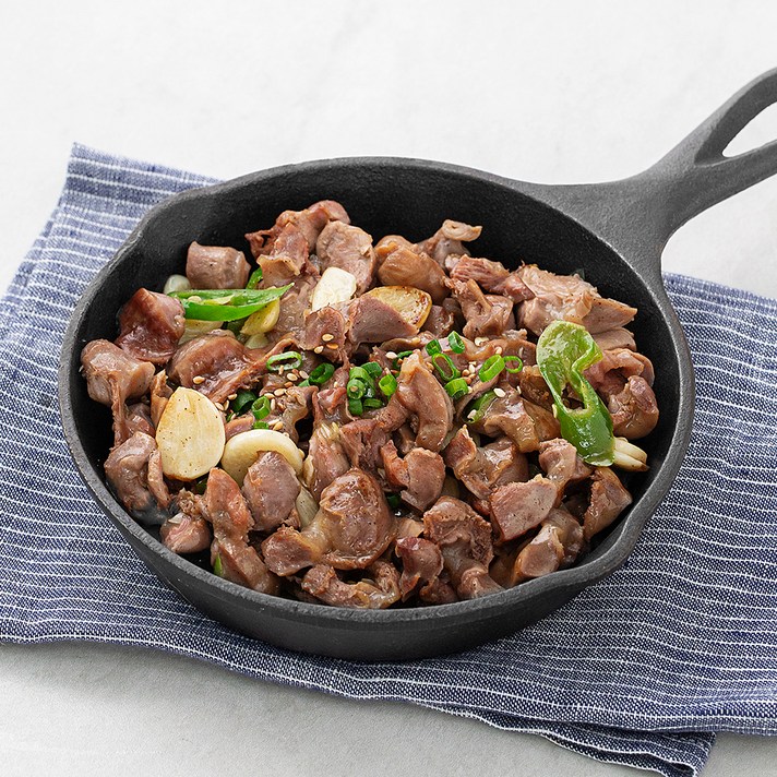 요리락 마늘 닭똥집 소금구이, 300g, 2개