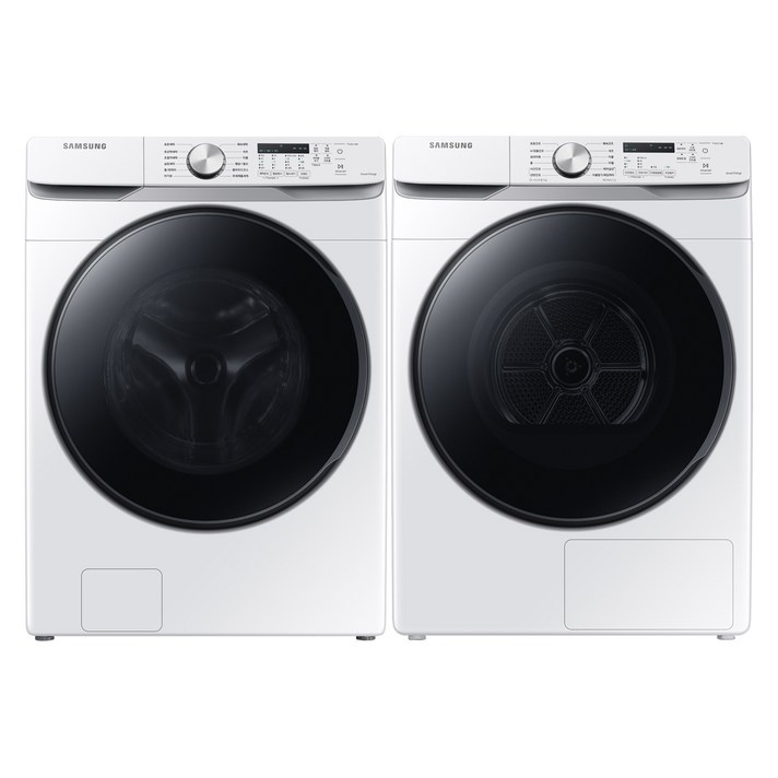 삼성전자 그랑데AI 드럼세탁기 WF19T6000KW 19kg+건조기 DV16T8520BW 16kg 방문설치, WF19T6000KW6