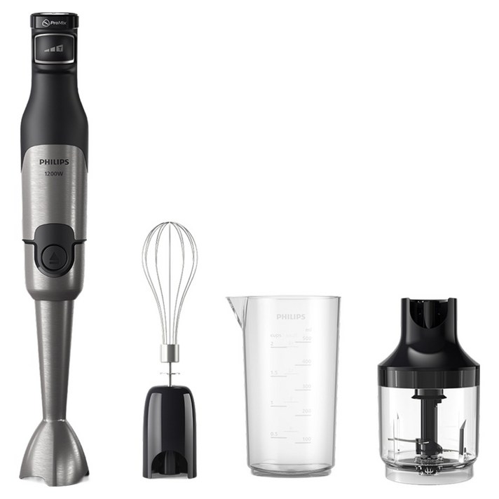 필립스 파워 핸드블렌더 5000 시리즈 다지기휘핑기 구성 블랙 메탈