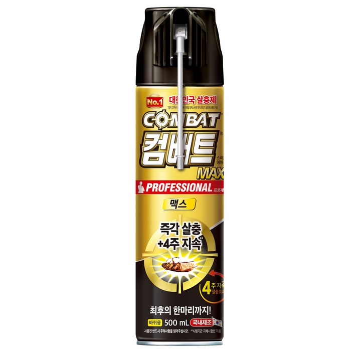 컴배트 프로페셔널 맥스 바퀴용 에어졸, 500ml, 1개