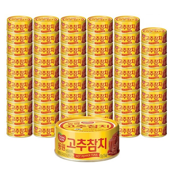 동원 고추 참치, 100g, 60개