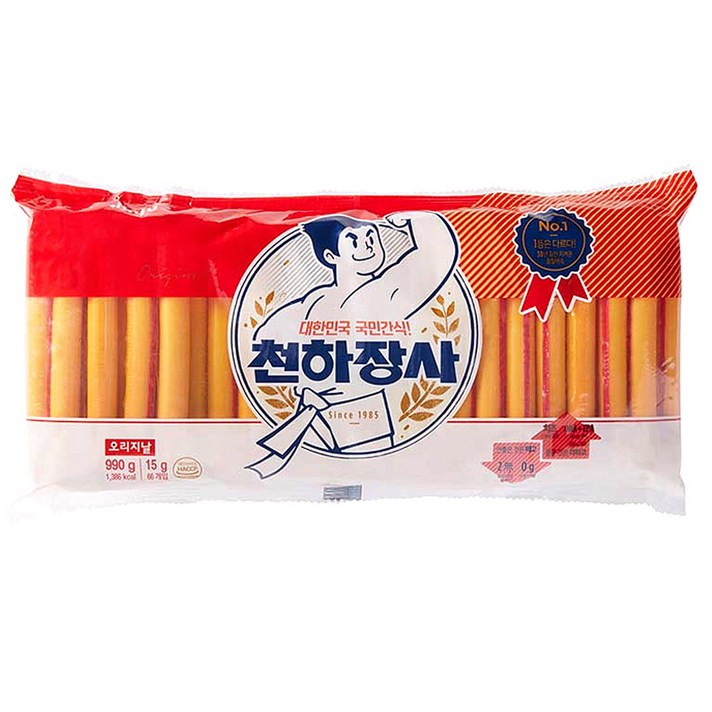 진주햄 천하장사 오리지날 소시지, 15g, 66개