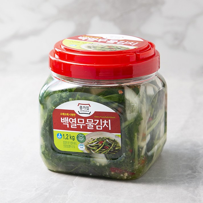 종가집 아삭백열무 물김치 PET, 1.2kg, 1개