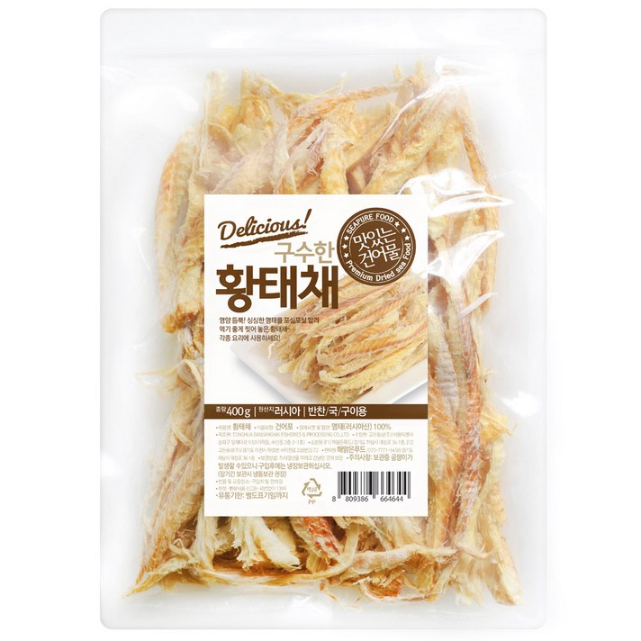 해맑은푸드 황태채, 400g, 1개