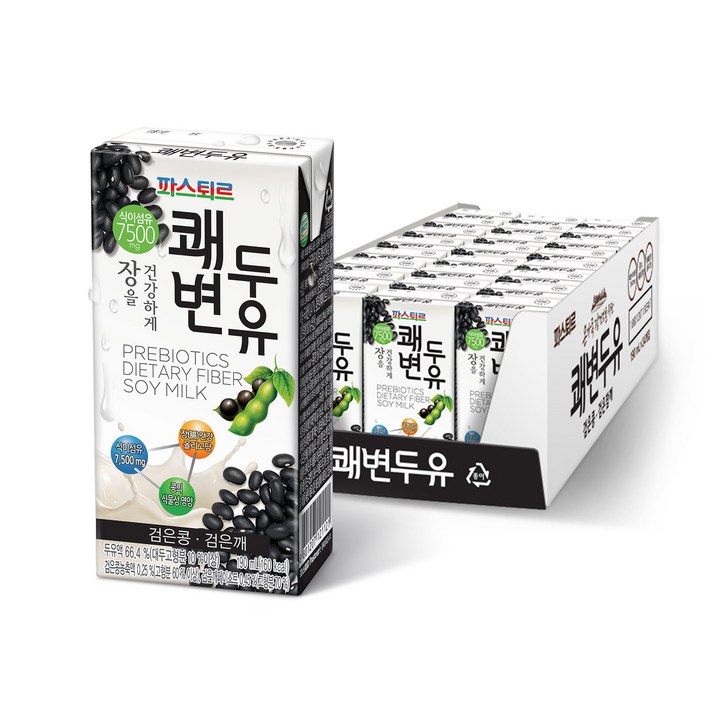 파스퇴르 쾌변두유 검은콩, 190ml, 24개