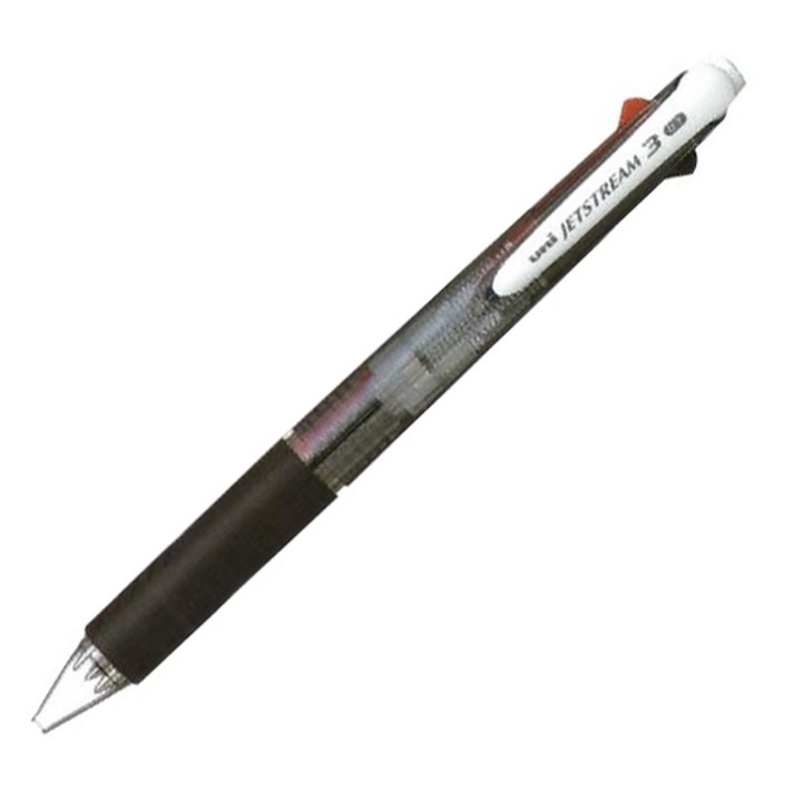 제트스트림 3색펜 0.7mm, 블랙, 1개