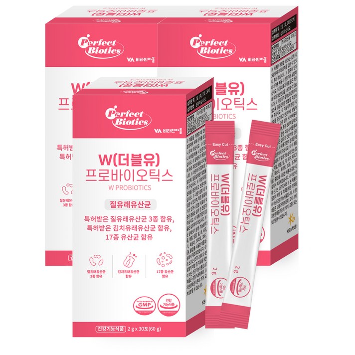 퍼펙트바이오틱스 W 프로바이오틱스, 2g, 90개