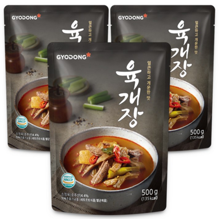 교동 육개장, 500g, 3개입