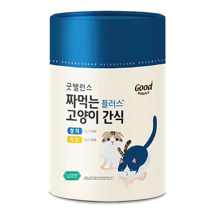 굿밸런스 짜먹는 고양이 간식 플러스, 참치 30p + 치킨 30p, 1세트