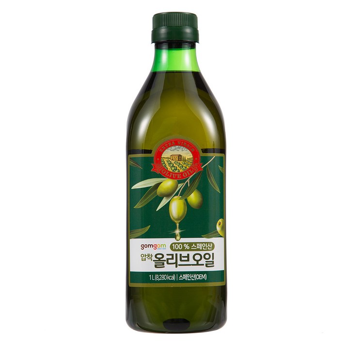 곰곰 100% 스페인산 압착 올리브오일, 1L, 1개