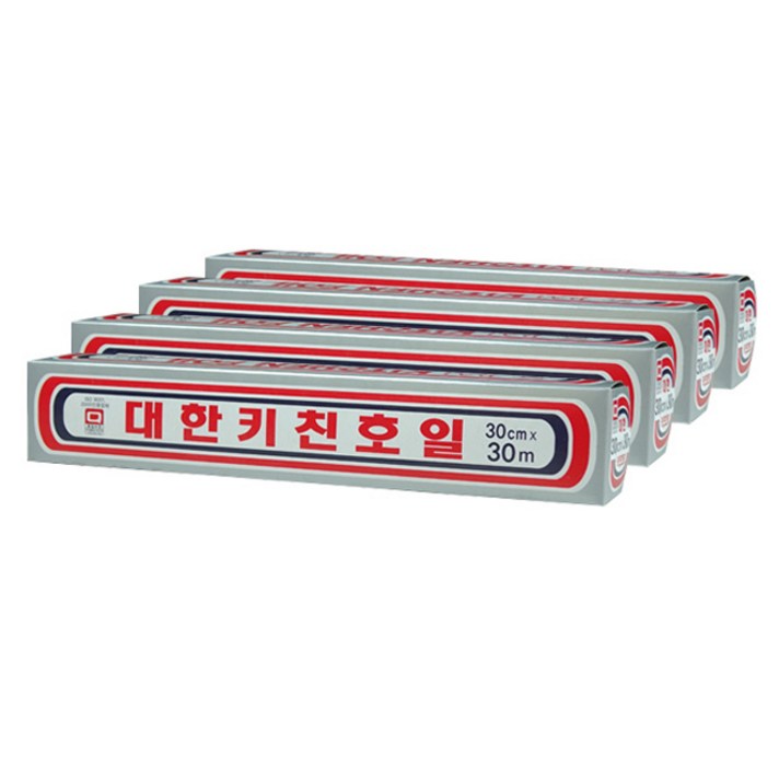 대한웰빙 키친호일 30cm x 30m, 4개입