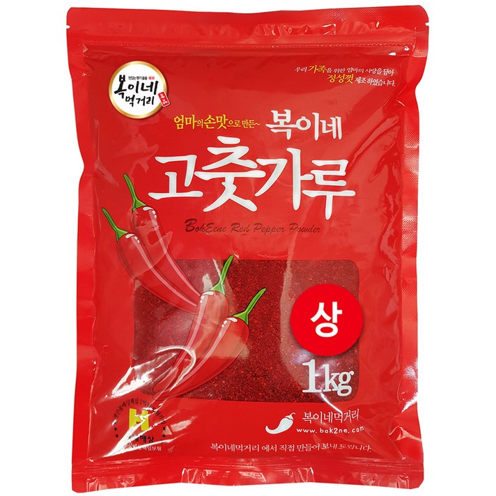 복이네먹거리 고춧가루 보통맛 찜/무침용 상, 1kg, 1개
