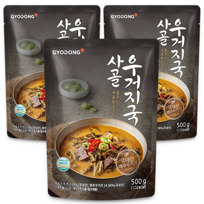 교동 사골우거지국, 500g, 3개입