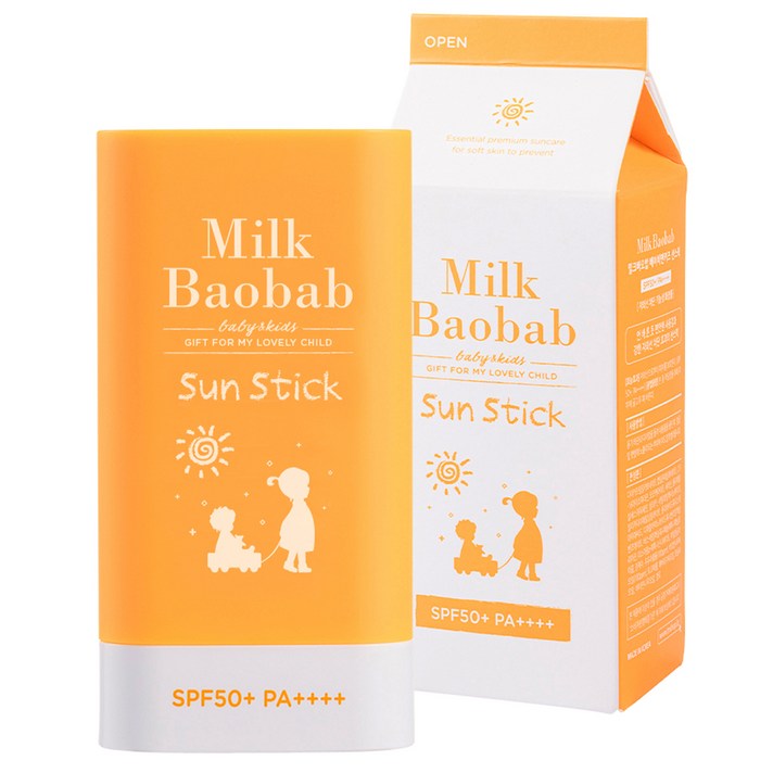밀크바오밥 베이비 앤 키즈 선스틱 SPF50+ PA++++, 18g, 1개