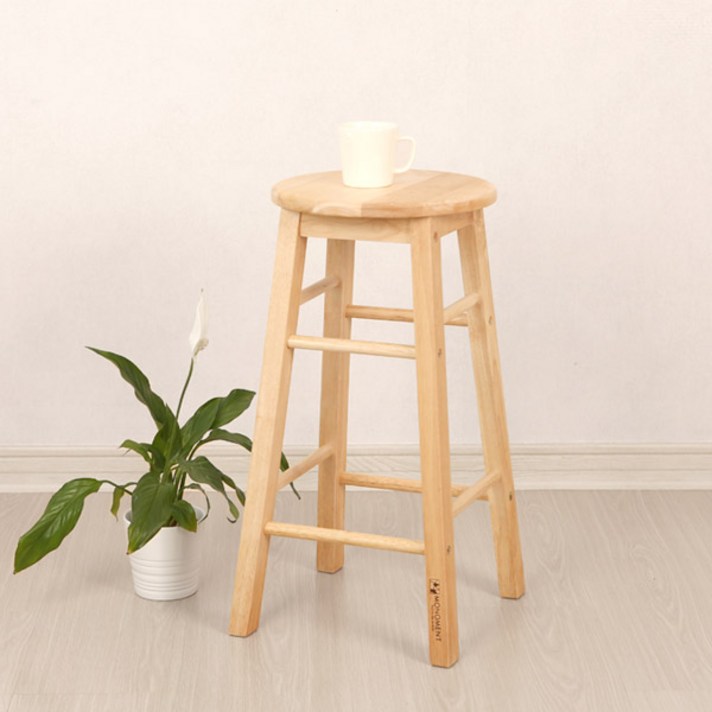 페어프랜즈 고무나무 홈바 의자 중형