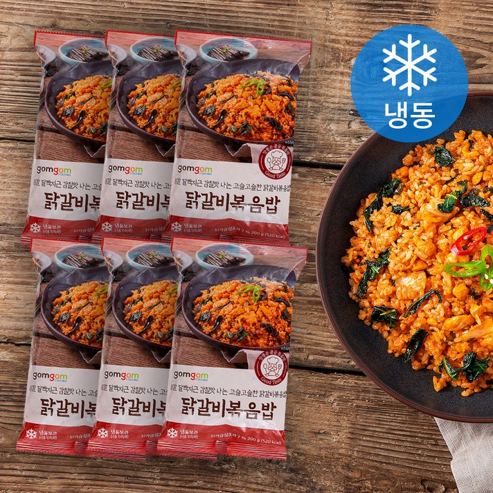 곰곰 닭갈비볶음밥 (냉동), 300g, 6개