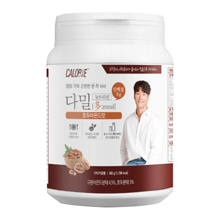 칼로바이 다밀 뉴트리션 단백질쉐이크 호두아몬드맛, 560g, 1개