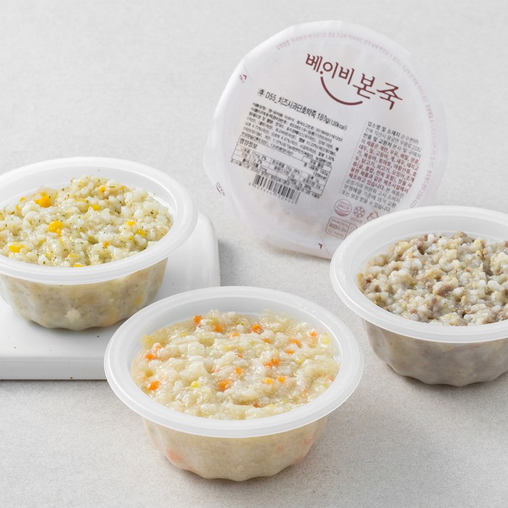 베이비본죽 후기 E세트 180g x 4팩, 1세트