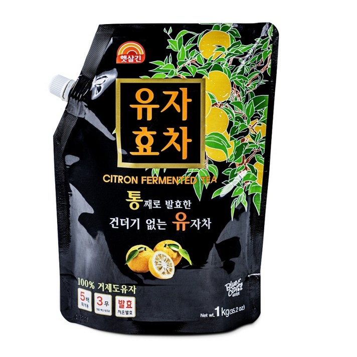 햇살긴 유자효차, 1kg, 1개