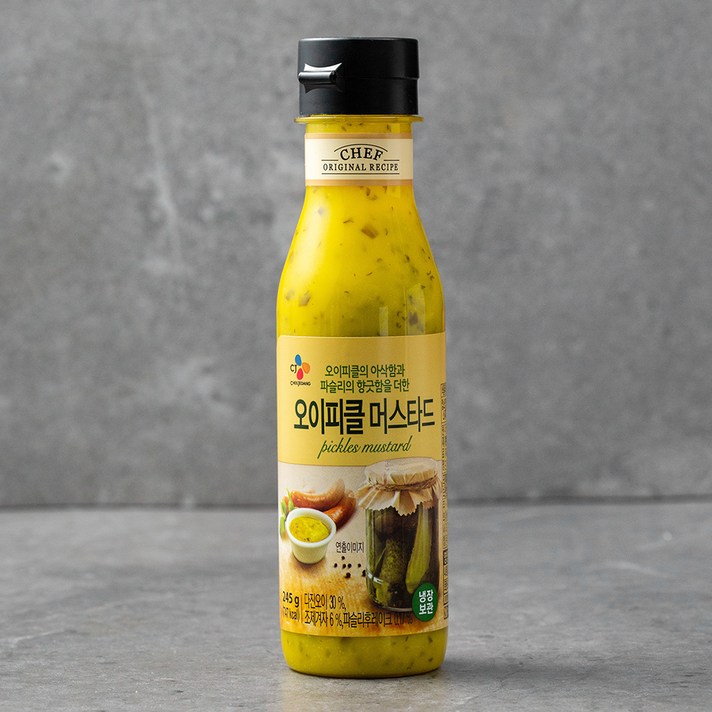 CJ제일제당 오이피클 머스타드 소스, 245g, 1개