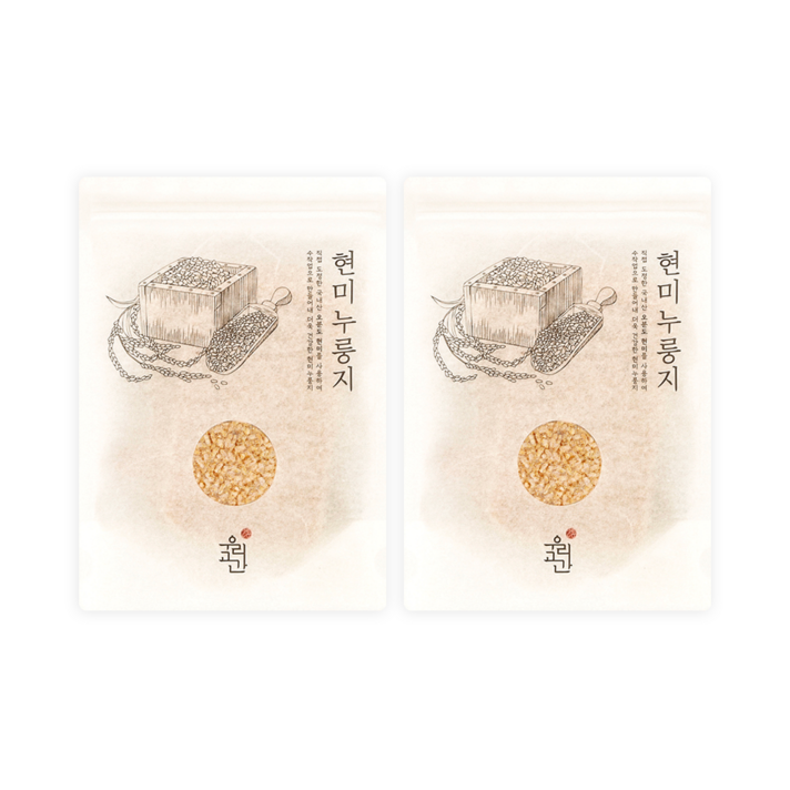 우리곡간 현미 누룽지, 120g, 2개