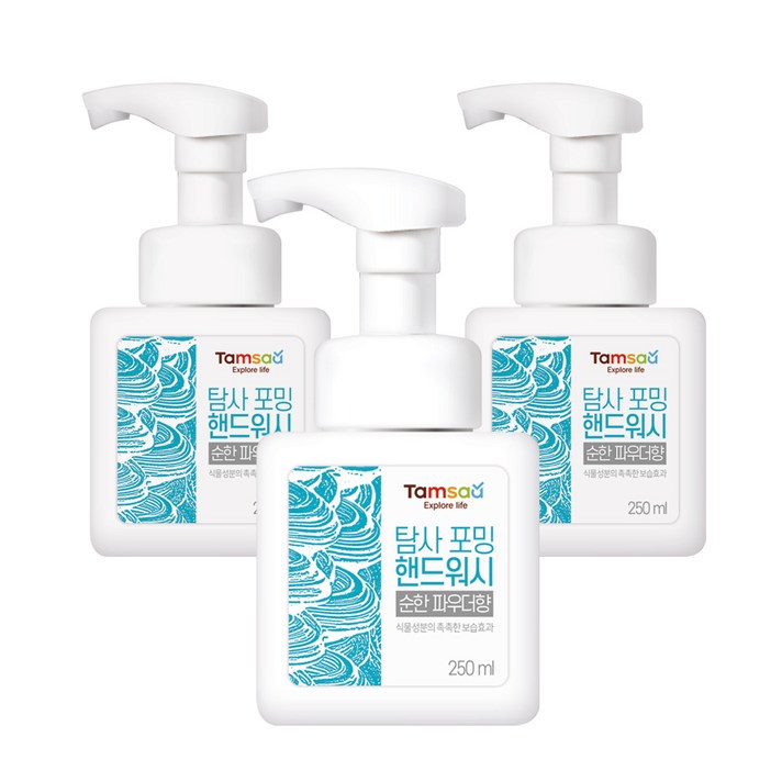 탐사 핸드워시 순한파우더향, 250ml, 3개