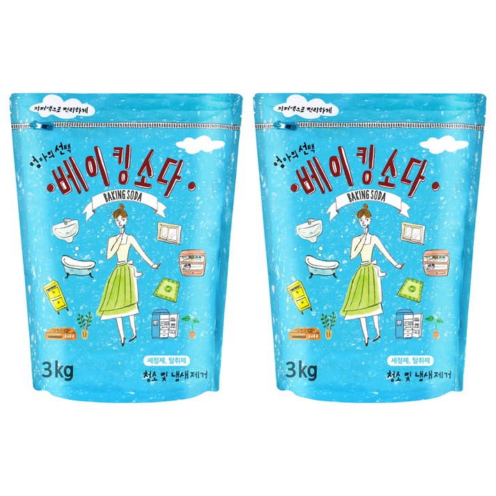 엄마의선택 베이킹소다, 3kg, 2개