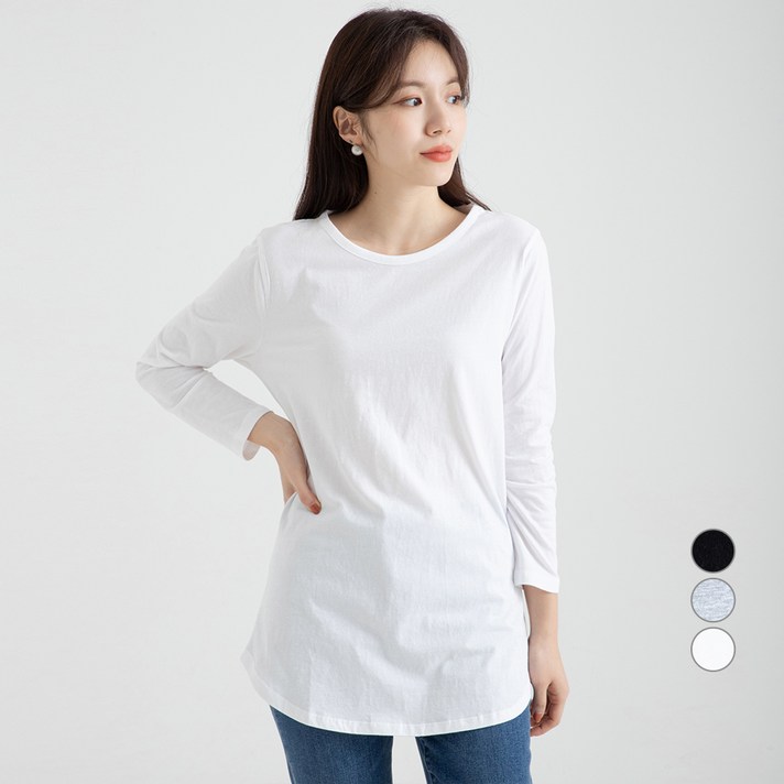 캐럿 여성용 긴팔 레이어링 티셔츠 캐럿 여성용 긴팔 레이어링 티셔츠