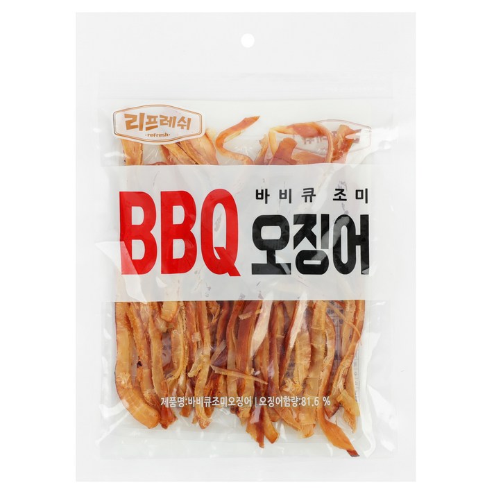 리프레쉬 갈비오징어 바비큐 조미 BBQ 오징어, 200g, 1개