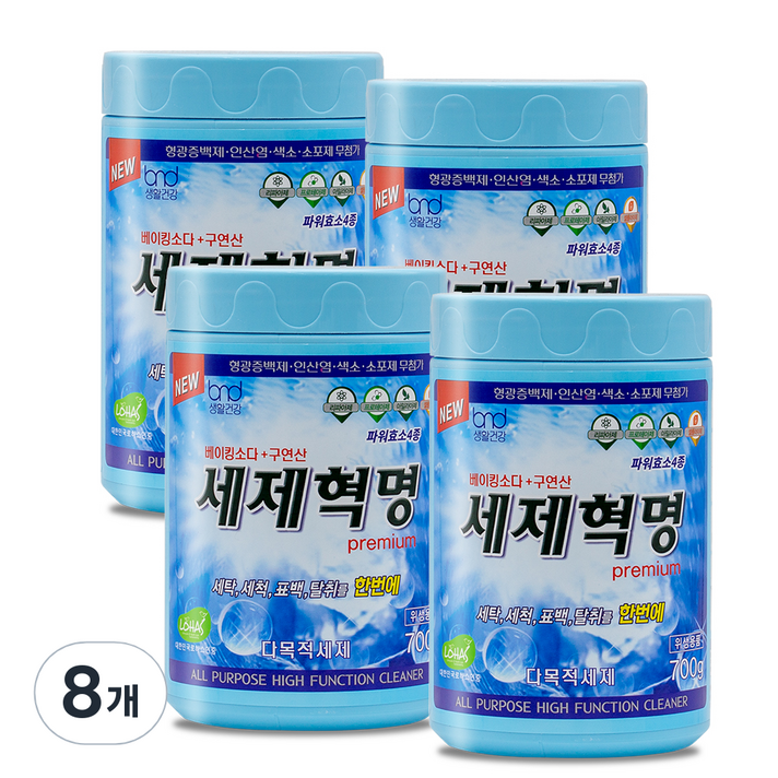세제혁명 프리미엄, 700g, 8개 세제혁명 프리미엄, 700g, 8개