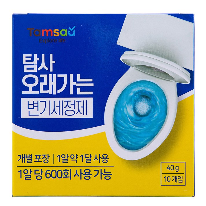 탐사 오래가는 변기세정제, 40g, 1세트