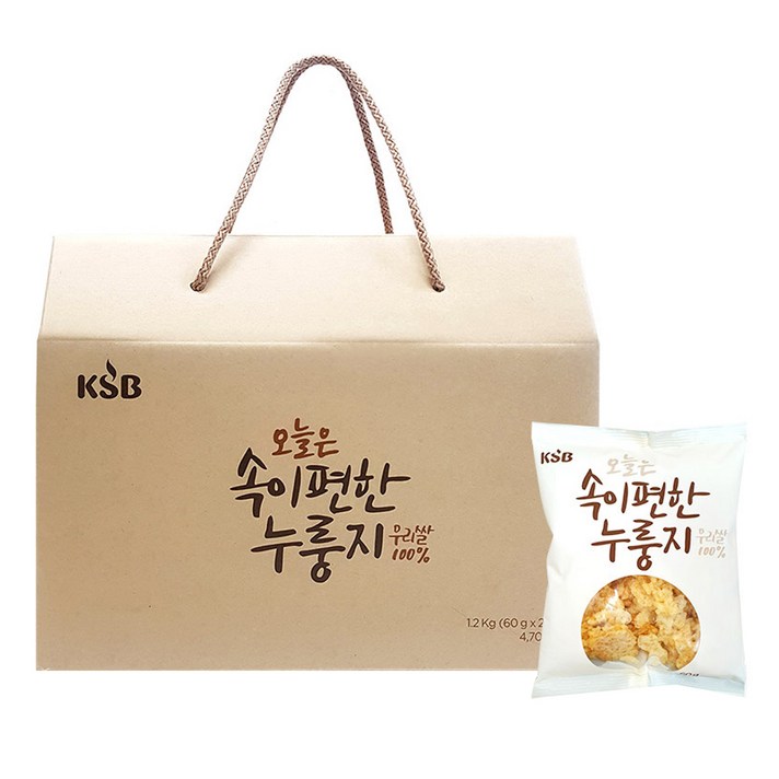 한국에스비 속이편한누룽지, 60g, 20개