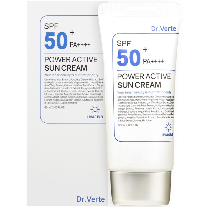 닥터벌트 파워 액티브 선크림 SPF50+ PA++++, 60ml, 1개