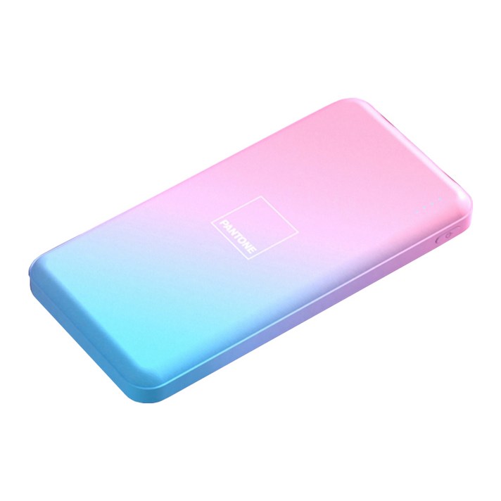 PANTONE 고속충전 보조배터리 10000mAh 멀티단자, PGB-01, 핑크