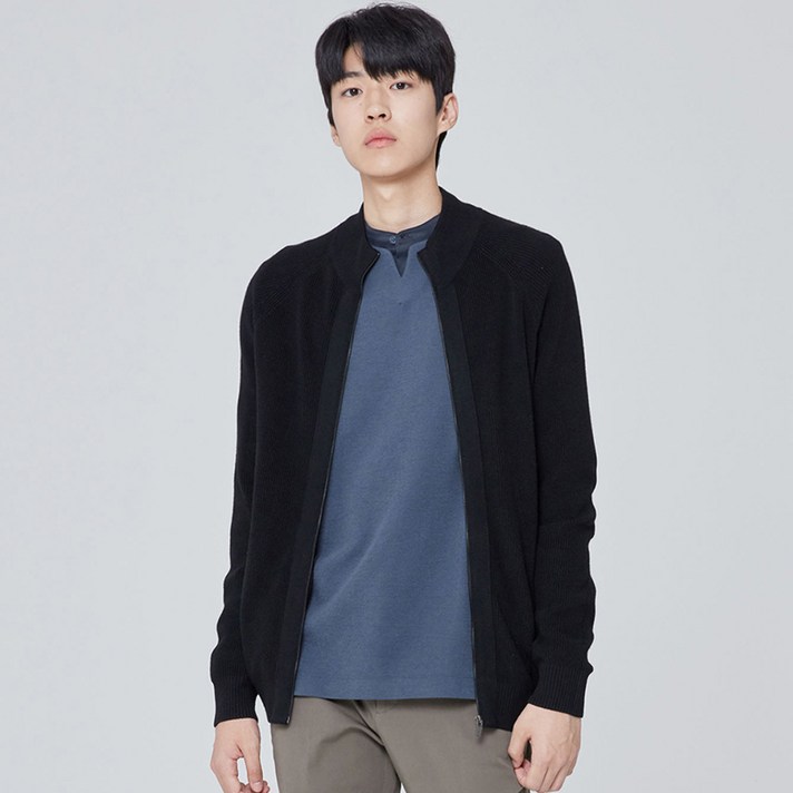 마인드브릿지 남성용 PANW 하이넥 집업 가디건 MTCD7104