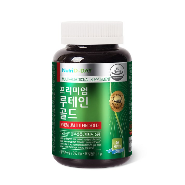 뉴트리디데이 프리미엄 루테인 골드 350mg, 90정, 1개