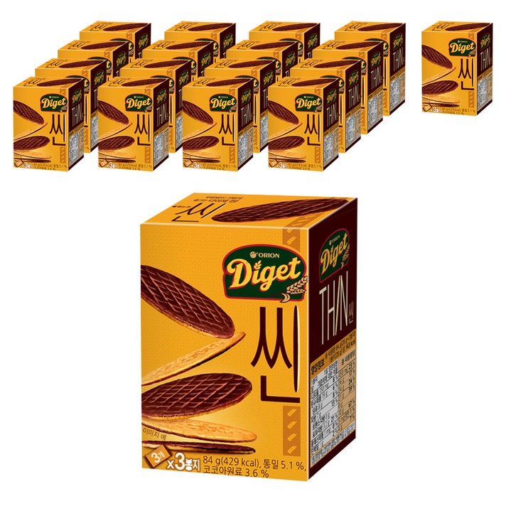 다이제 씬 3p, 84g, 18개