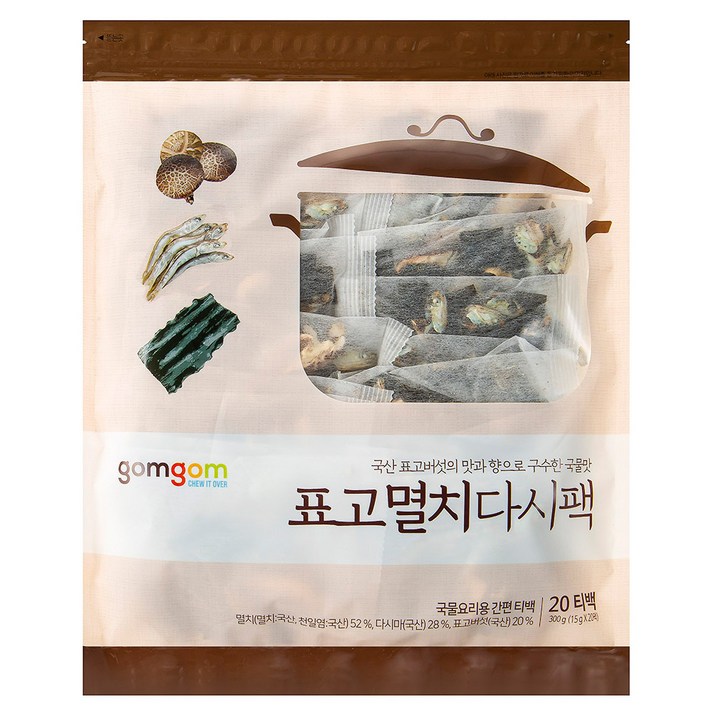 곰곰 구수한 국물용 표고멸치 다시팩, 300g, 1개