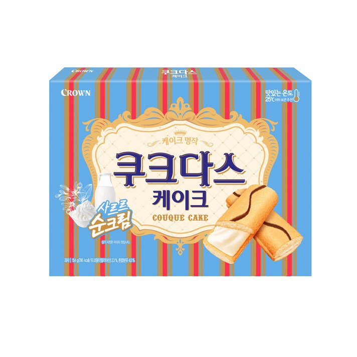 쿠크다스 케이크, 154g, 1개