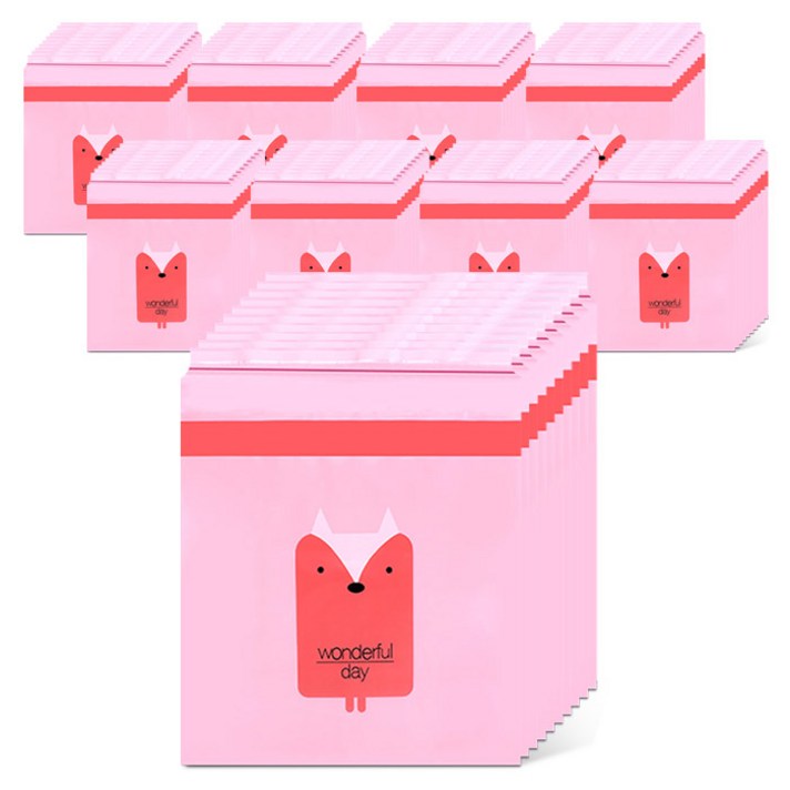 어반카 차량용 간편 부착식 쓰레기봉투 핑크, 90개