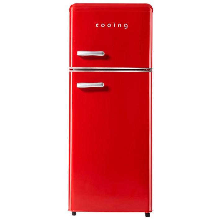 쿠잉 레트로 냉장고 REF-D121R 115L 방문설치