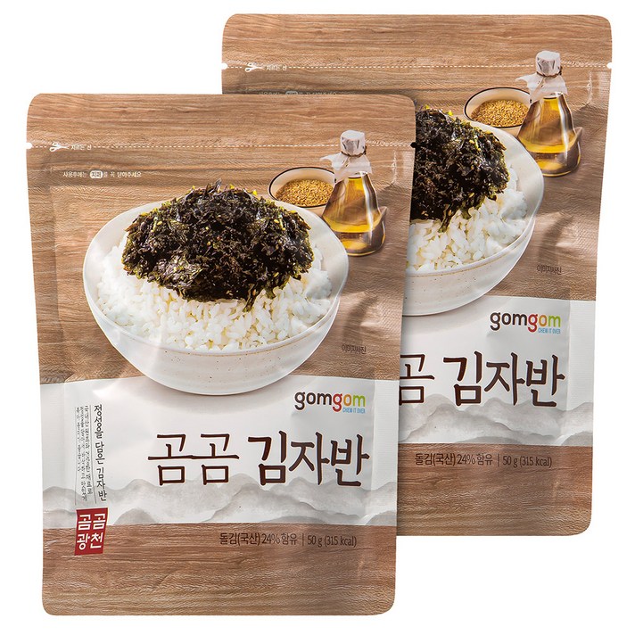 곰곰 김자반, 50g, 2개입