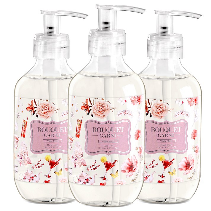 부케가르니 핸드워시 화이트머스크, 290ml, 3개