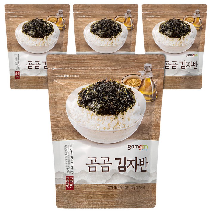 곰곰 김자반, 70g, 4개입
