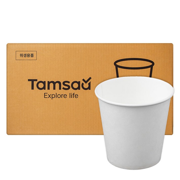 탐사 무인쇄 종이컵 180ml, 2000개입, 1개 탐사 무인쇄 종이컵 180ml, 2000개입, 1개