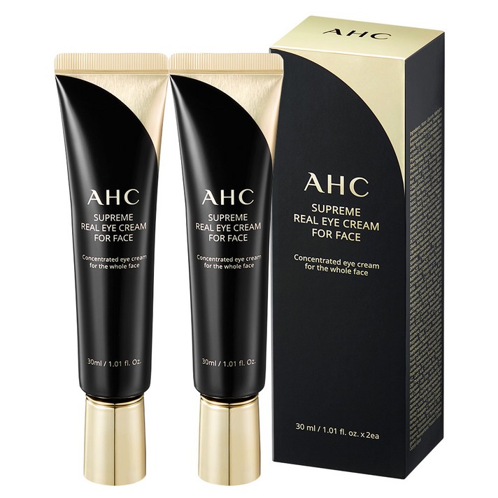 AHC 슈프림 리얼 포 페이스 아이크림, 30ml, 2개