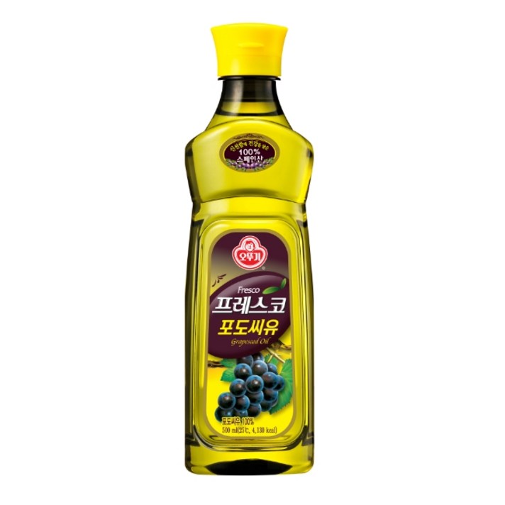 오뚜기 프레스코 포도씨유, 500ml, 1개