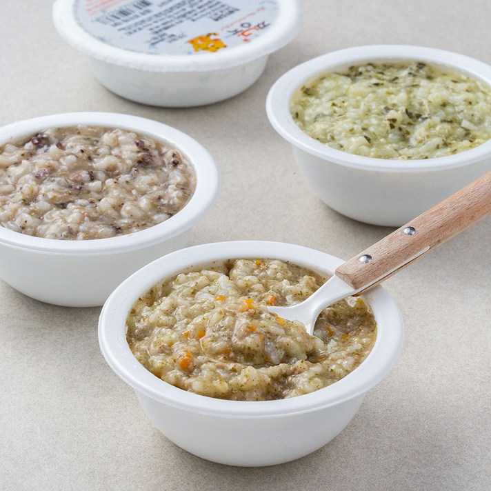 짱죽 냉장 이유식 죽 2단계 만 7~8개월부터 C세트 200g x 4팩, 한우&배죽 + 그린야채닭죽 + 대구살가지죽 + 한우흑미죽, 1세트