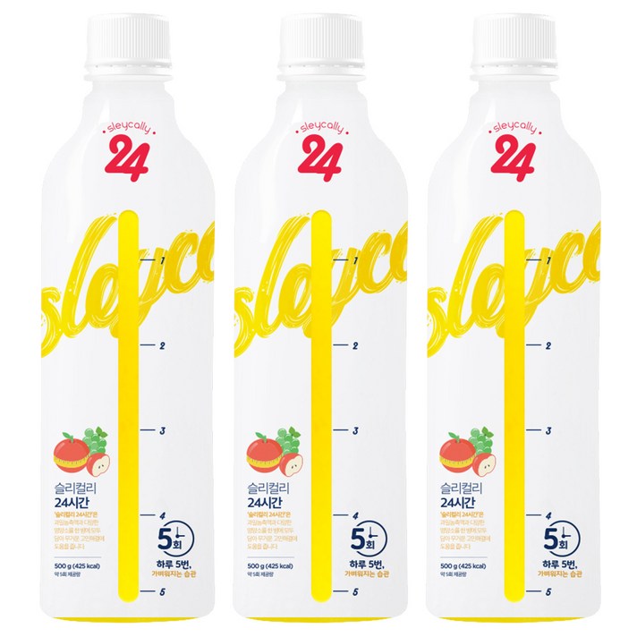 슬리컬리 24시간 클렌즈주스, 500g, 3개