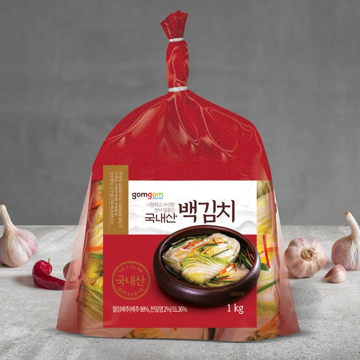 곰곰 백김치, 1kg, 1개